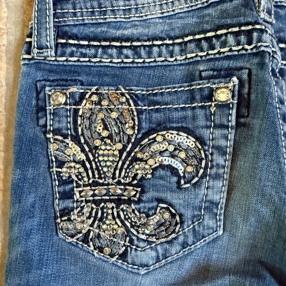 Miss Me Kids Blue Flared Jeans - Picture 6 of 6